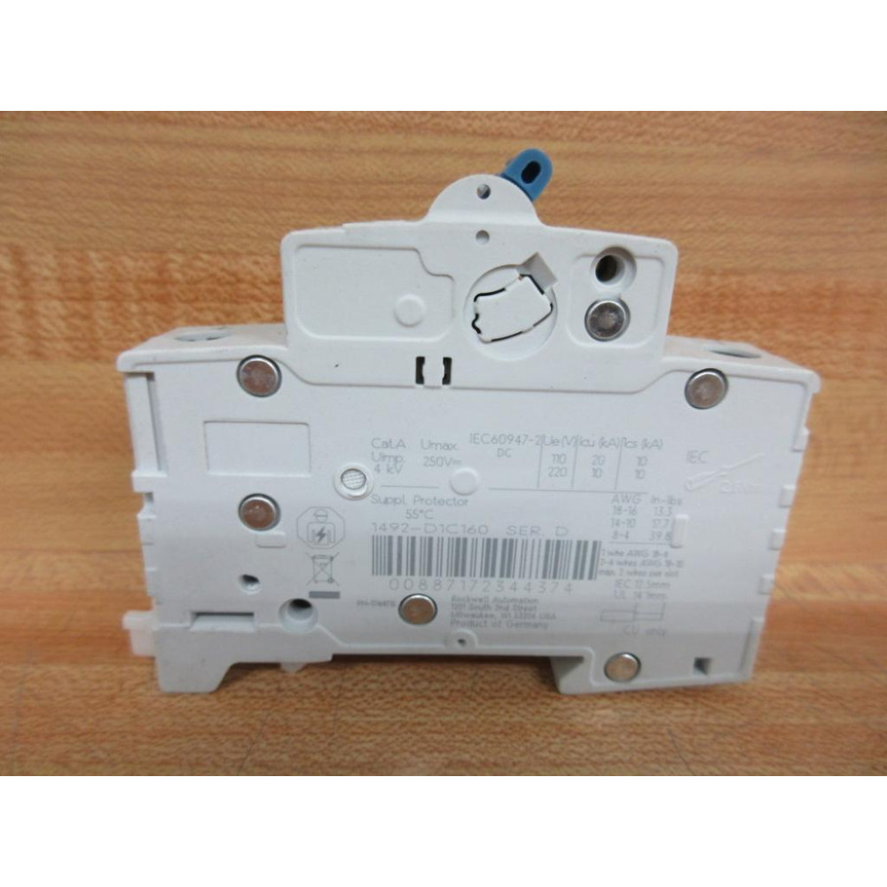 Allen Bradley 1492-D1C160 Circuit Breaker 1492D1C160 - New No Box