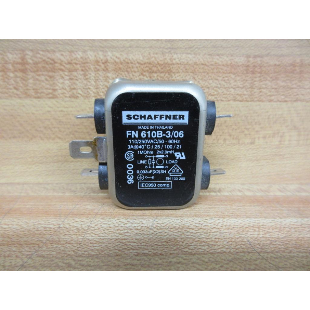 Schaffner FN 610B-306 Panel Accessory Noise Filter FN 610B306 - New No Box