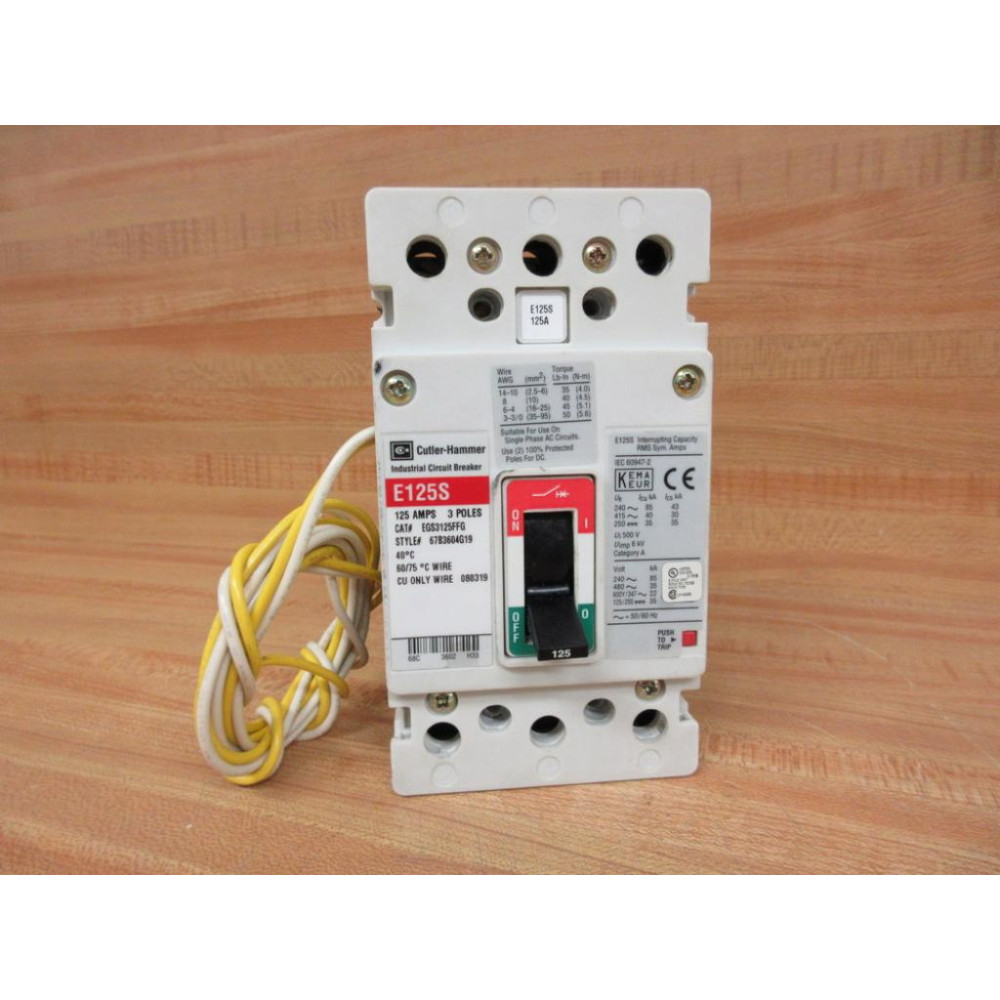 Cutler Hammer EGS3125FFG Molded Case Circuit Breaker - Used