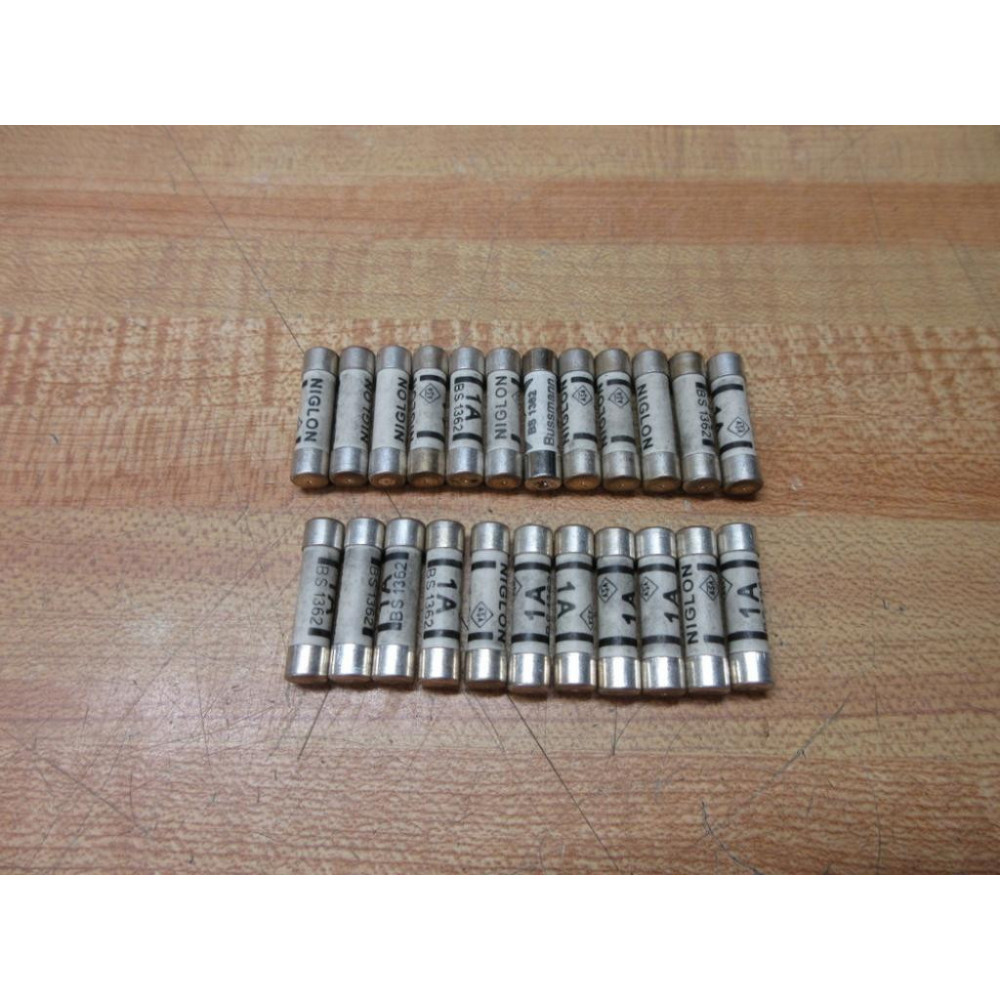 Niglon BS1362-1A Fuse BS13621A (Pack of 23) - New No Box
