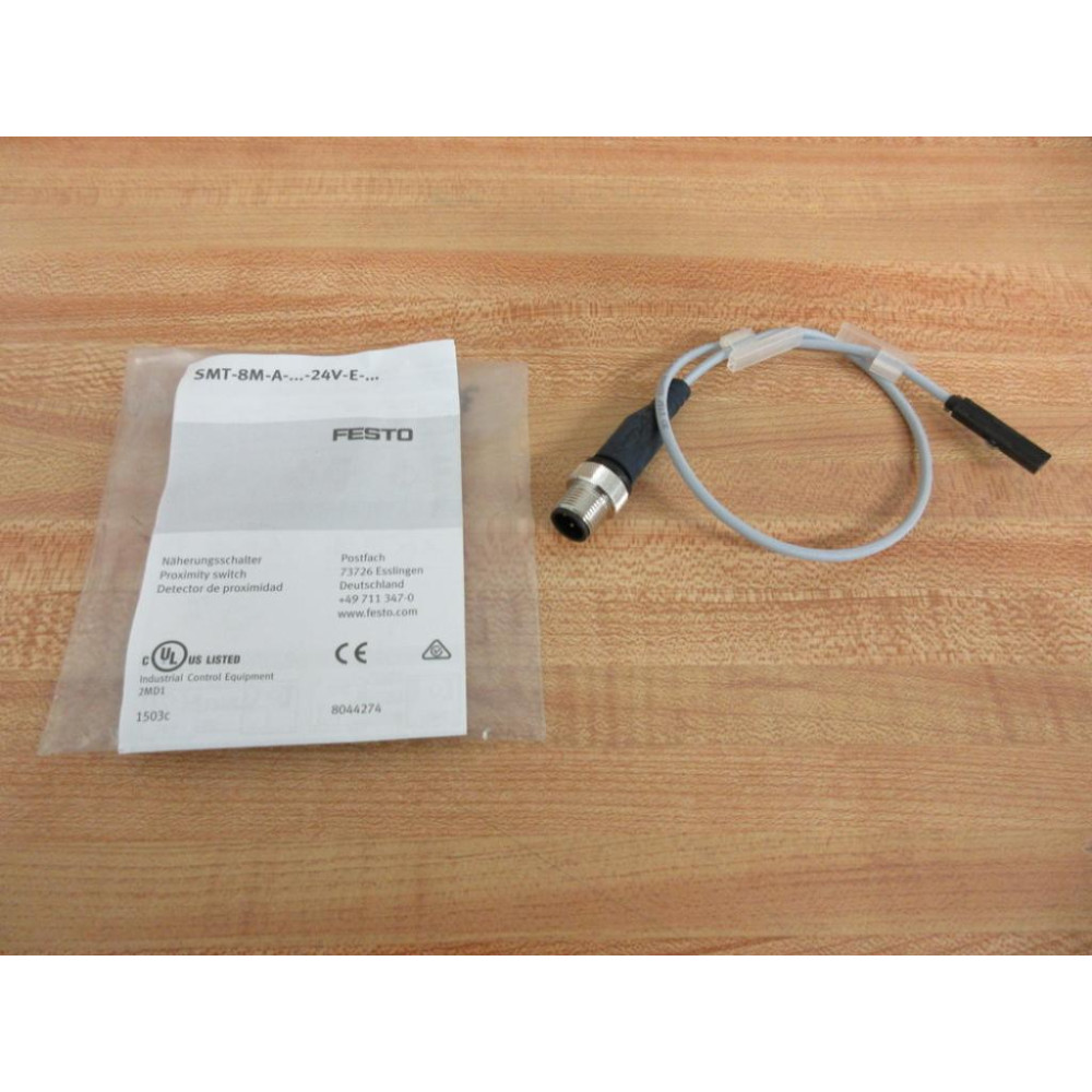 Festo SMT-8M-A-NS-24V-E-0,3-M8D Proximity Switch SMT8MANS24VE03M8D