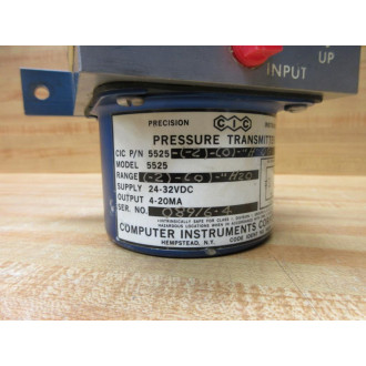 Computer Instruments 5525-2-0-H0G Pressure Transmitter 5525 - Used
