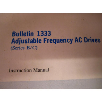 Allen Bradley 134954 Bulletin 1333 Instruction Manual - Used