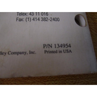 Allen Bradley 134954 Bulletin 1333 Instruction Manual - Used