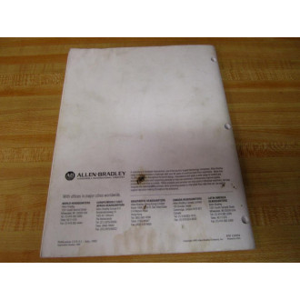 Allen Bradley 134954 Bulletin 1333 Instruction Manual - Used