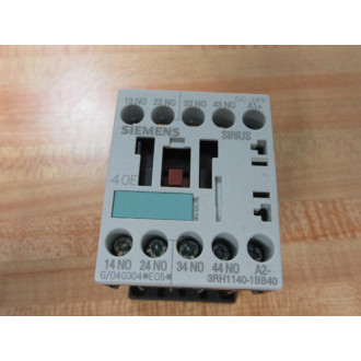 Siemens 3RH1140-1BB40 Control Relay 3RH11401BB40 - New No Box