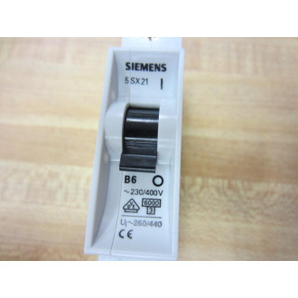 Siemens 5S Circuit Breaker X2-G8 8A 5SX21-B6 6A - New No Box