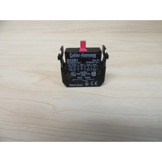 Cutler Hammer Eaton E22B1 Contact Block - Used