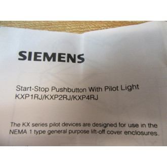 Siemens 3SA8 810-4CB02-Z Push Button 3SA8810-4CB02 Hardware & Wiring Kit