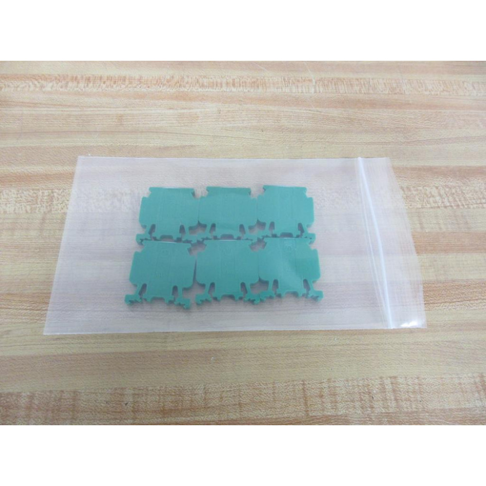 Allen Bradley 1492-HM1 Terminal Blocks 1492HM1 Green 1492-HM1G (Pack of 6) - New No Box