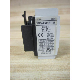 Allen Bradley 195-FA11 Auxiliary Contact 195FA11 Gray - New No Box