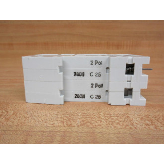 Siemens 5SX22 C25 Circuit Breaker 2-Pole 5SX22C25 - Used