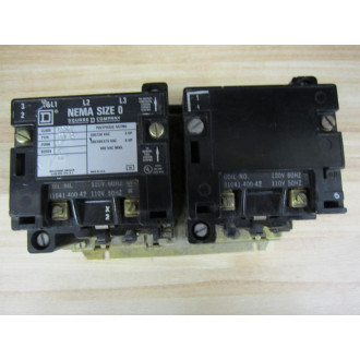 Square D 8536-SBO2 Starter 8536-SB02S Reversing Starter - Used