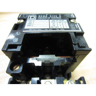 Square D 8536-SBO2 Starter 8536-SB02S wo Coil - Used