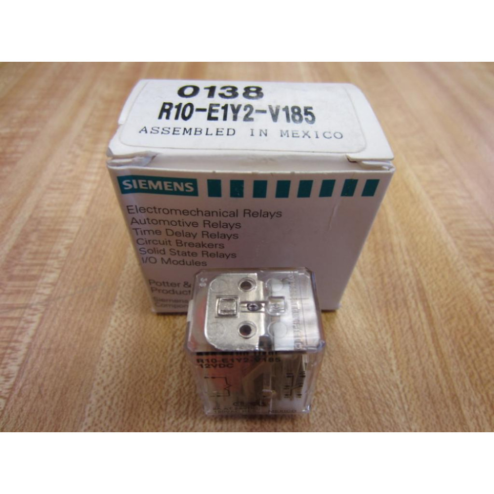 Potter Brumfield R10-E1-Y2-V185-12VDC Relay R10-E1-Y2-V185-12V DC