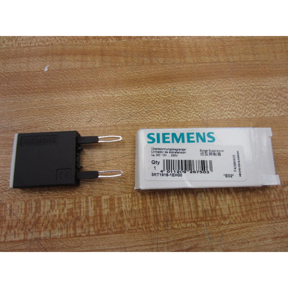 Siemens 3RT1916-1EH00 Surge Suppressor 3RT19161EH00