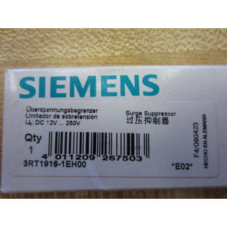 Siemens 3RT1916-1EH00 Surge Suppressor 3RT19161EH00