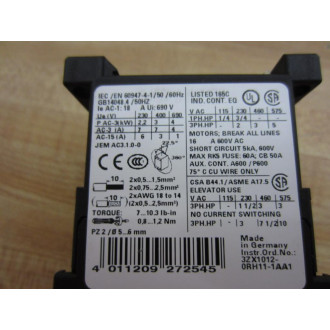 Siemens 3RT1015-1BB41 Contactor 3RT10151BB41 - New No Box