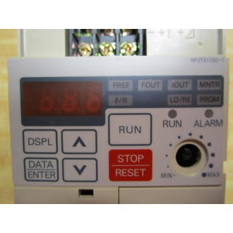 Yaskawa Electric CIMR-J7AA20P7 Variable Frequency Drive Missing Terminal Covers - Used