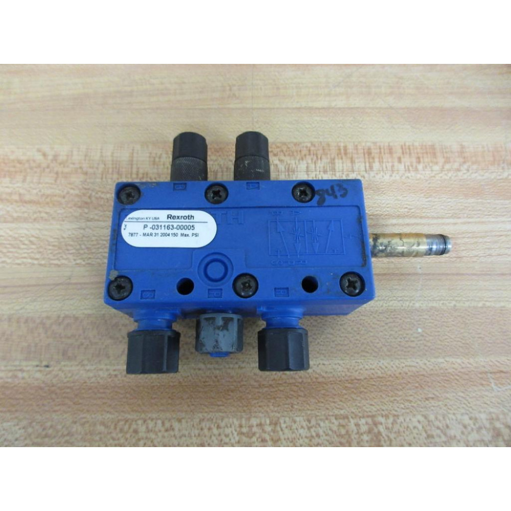 Rexroth Bosch P-031163-00005 Valve P03116300005 - Used