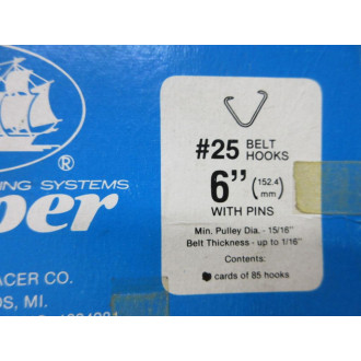 Clipper 25-6" Flexco Carded Hook 25 (Pack of 36)