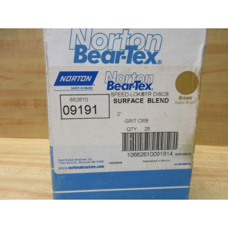 Norton 662610 09191 Bear-Tex Speed-Lok Disc 662610 (Pack of 25)
