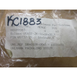 Ohlmann 00089083 Bolt 089083 (Pack of 4)