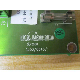 BETA LaserMike 155005431 Circuit Board PCA1550-0554-1 Chipped Connector - Used
