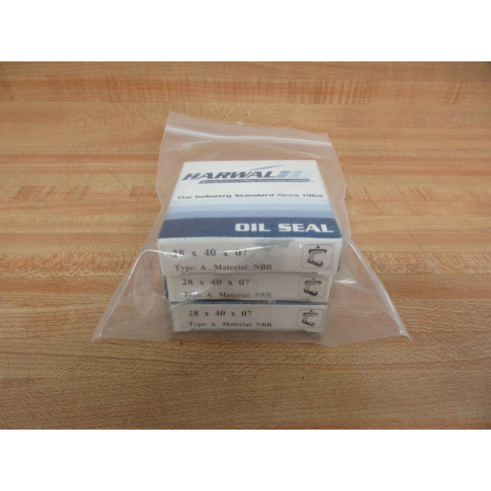 Harwal SC28407 Seal 28x40x07 (Pack of 3)