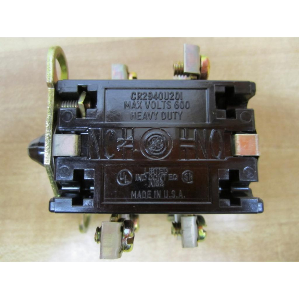 GE General Electric CR2940U203 Double Contact Block - Used