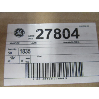 General Electric 1835 GE Miniature Lamp Light Bulb (Pack of 8) - New No Box