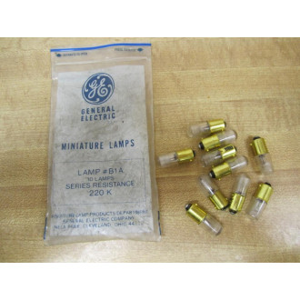 General Electric B1A Miniature Lamps Light Bulbs GE (Pack of 10)