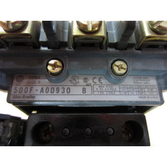 Allen Bradley 500F-AOD-930 Starter 500F-A0D-930 Ser. B - New No Box