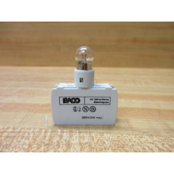 Baco 23 EA Lamp Holder Module 23EA White WBulb - New No Box
