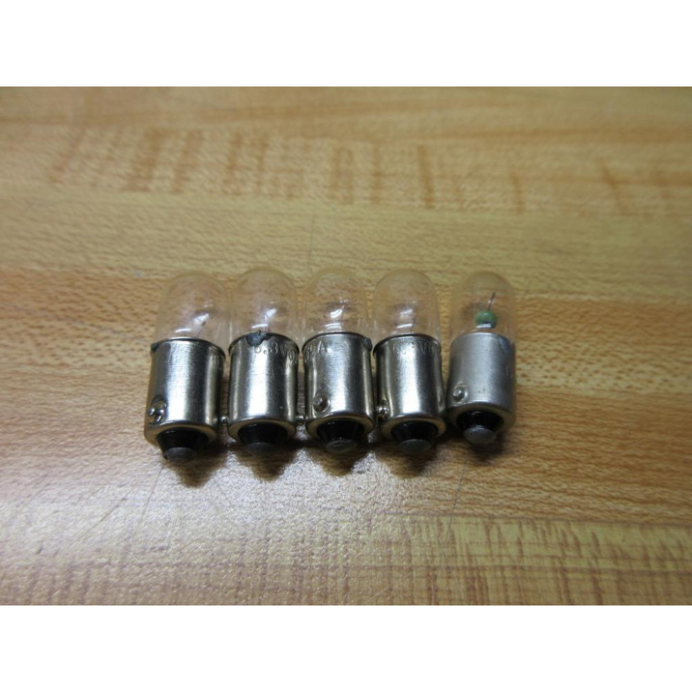 6.3V-0.15A Miniature Lamp Light Bulb 63V015A (Pack of 5) - New No Box