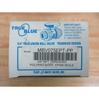 Plast-O-Matic MBV075EPT-PP Ball Valve MBV075EPTPP