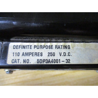 Joslyn Clark 5DP3A4001-32 Ward Leonard Contactor 5DP3A400132 - Used