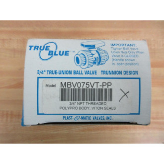 Plast-O-Matic MBV075VT-PP Ball Valve MBV075VTPP
