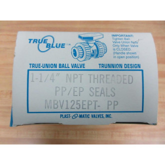 Plast-O-Matic MBV125EPT-PP Ball Valve  MBV125EPTPP