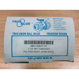 Plast-O-Matic MBV150EPT-PP Ball Valve MBV150EPTPP