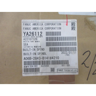 Fanuc A06B-2843-B1414210 Built In Spindle Motor 132L37000-B