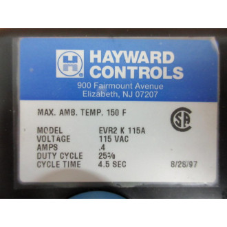 Hayward Controls EVR2 K 115A Solenoid Valve EVR2K115A - New No Box