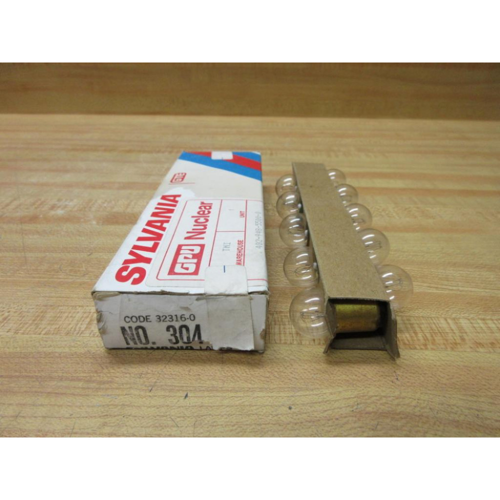 Sylvania 304 Miniature Lamp Light Bulb W304 (Pack of 10)