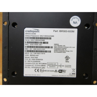 Cradlepoint IBR900-600M Mobile Router IBR900600M - Used