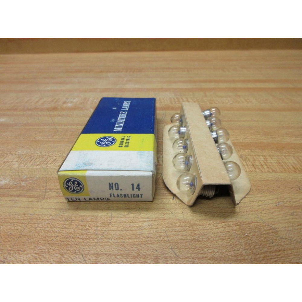 General Electric 14 GE Miniature Lamp Light Bulb GE14 (Pack of 10)