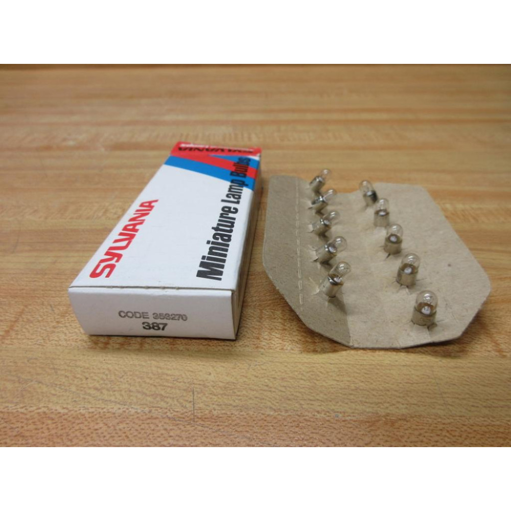 Sylvania 387 Miniature Lamp Light Bulb S387 (Pack of 10)