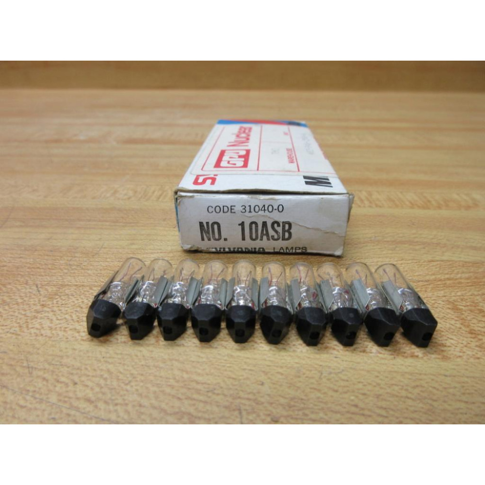Sylvania 10ASB5 Miniature Lamp Light Bulb 10ASB