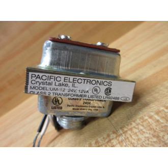 Pacific Electronics UM-12 24V 12VA Transformer UM-12 - New No Box