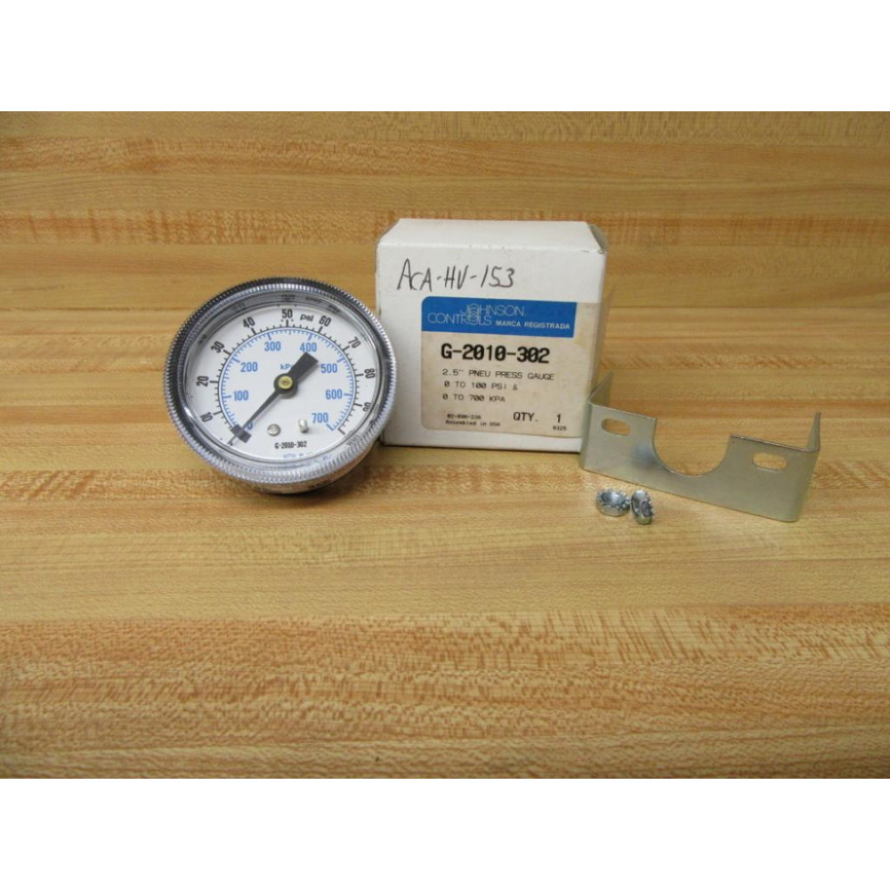 Johnson Controls G-2010-302 Pneumatic Pressure Gauge G2010302