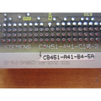 Siemens C8451-A41-A15-GA CPU Module - Used